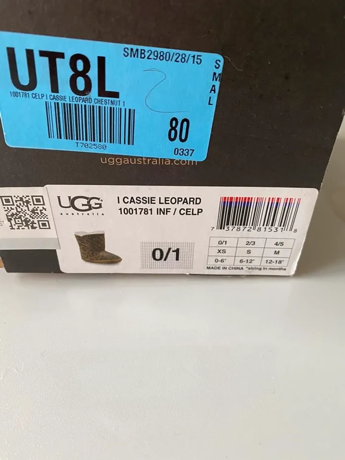 Véritable ugg bebe léopard - photo numéro 7
