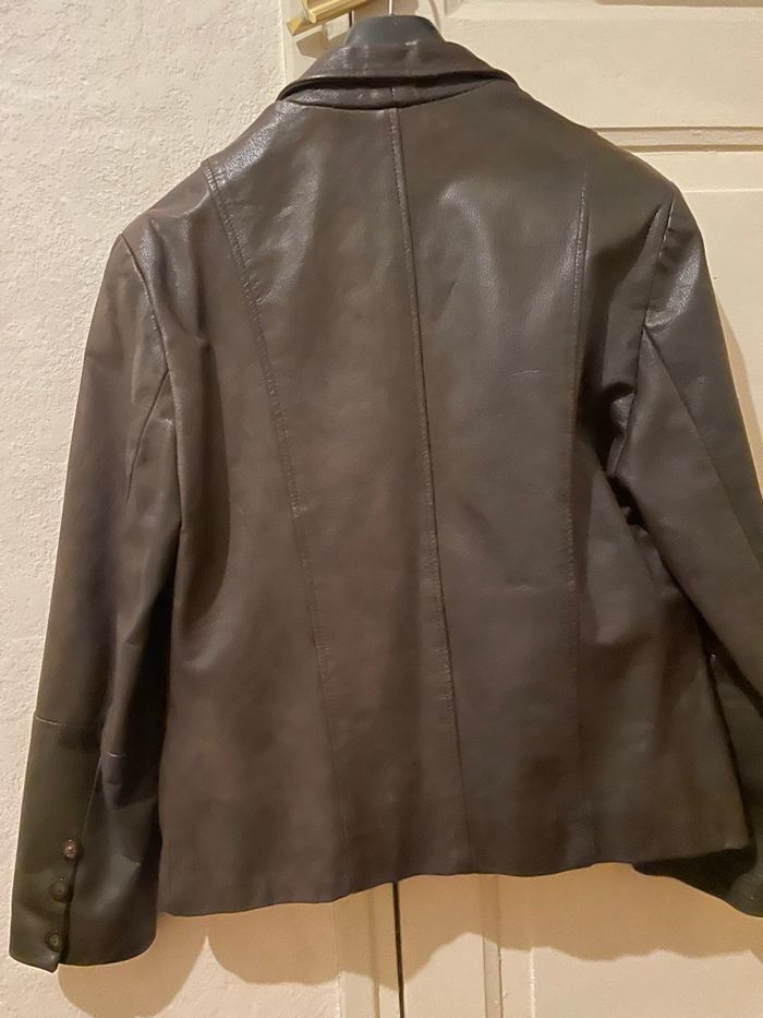 Veste cuir vintage - photo numéro 2