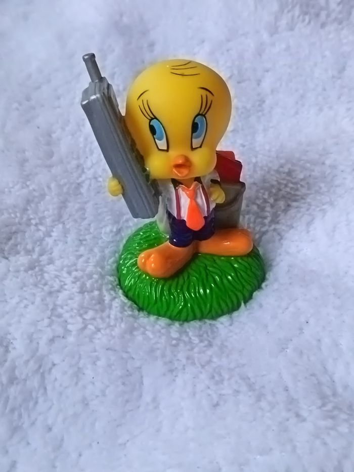 Figurine Titi (Tweety) Looney Tunes - Business/Bureau (9cm)