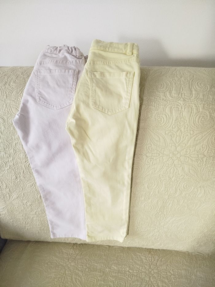 2 pantalons garçon 4 ans Petit Bateau