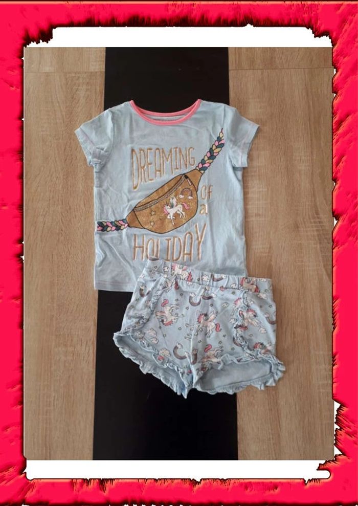 Pyjama 2 pièces été 5 ans à paillettes