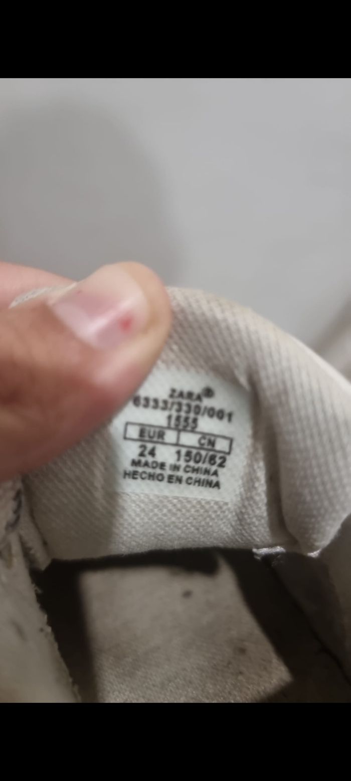 Basket à lacet zara enfant taille 24 - photo numéro 4