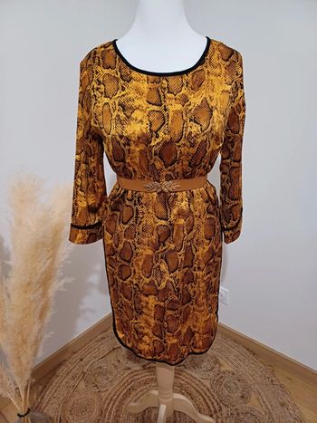 Robe fluide à imprimé Serpent Norah taille M 38