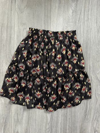 Jupe ethnique aztèque noire et dorée Vintage Love T1 36/38 S/M