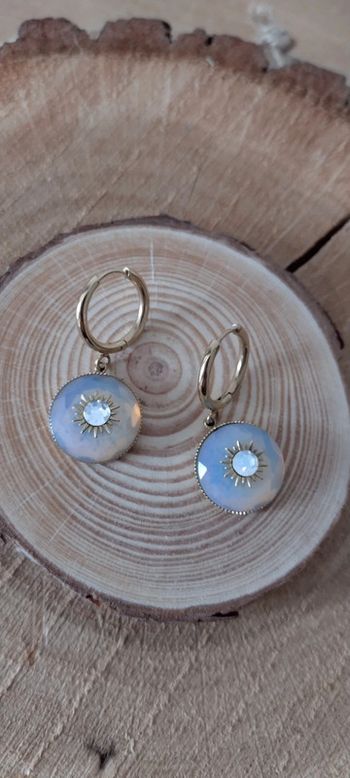 Boucles d'oreilles pierre de lune
