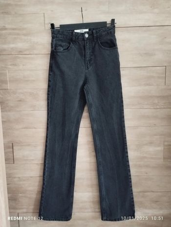 Jean taille haute Stradivarius gris TXS