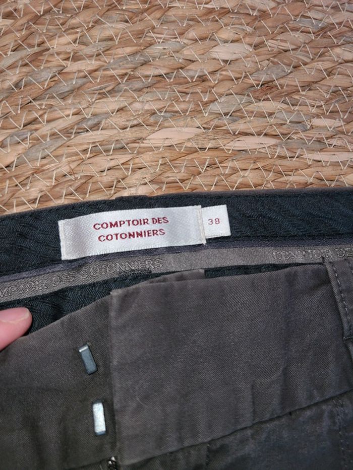 Pantalon toile marron 38 - photo numéro 5