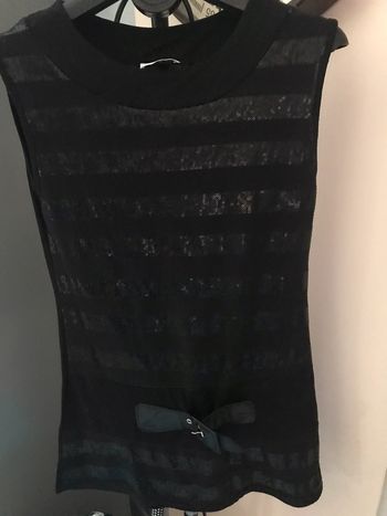 Débardeur noir cache cache paillettes