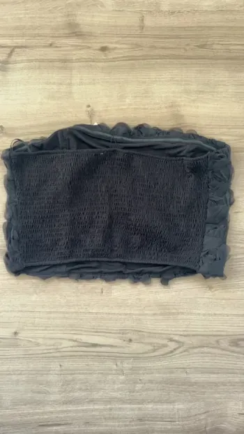 Bustier noir à fleur