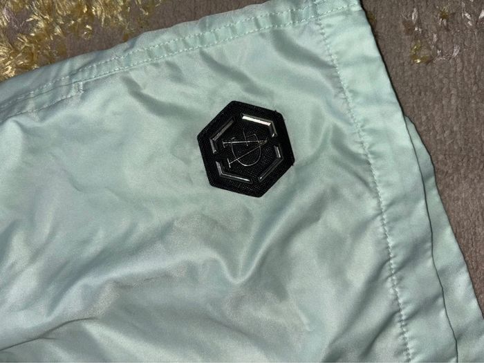 Short de bain turquoise façon Pp - photo numéro 3