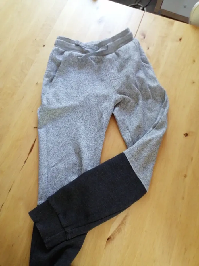 Pantalon jogging bicolore - photo numéro 2