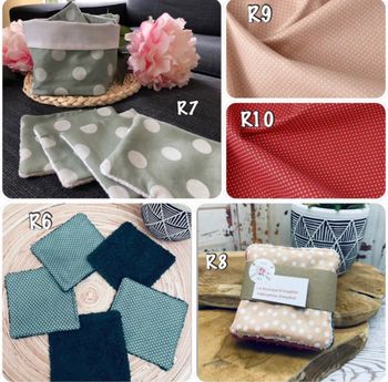 Lingettes lavable et réutilisable lot de 6