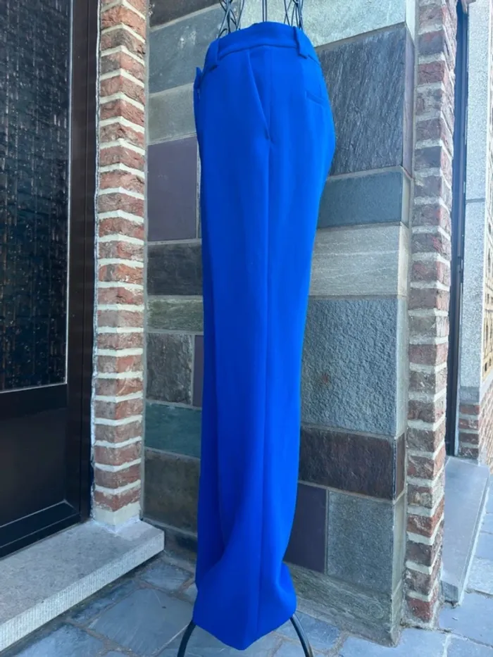 Pantalon costume bleu Zara Taille XS / 34 - photo numéro 8