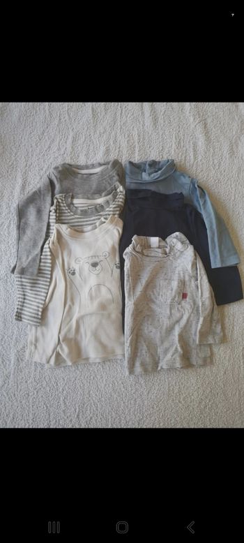 Lot T-shirt manches longues