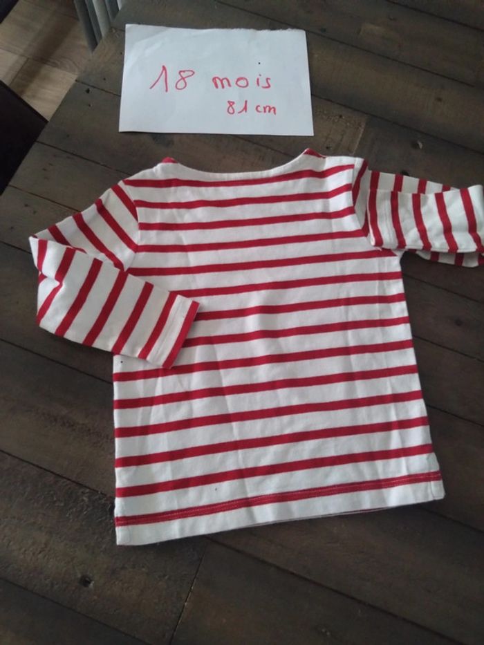 T shirt marinière bout chou 18 mois - photo numéro 3