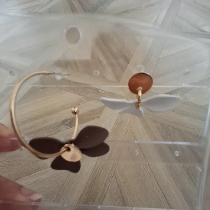 Boucles d'oreilles fleurs - photo numéro 2