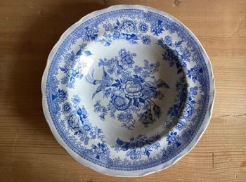 Assiette creuse ancienne  Motifs asiatique fabrication anglaise Hawley bros