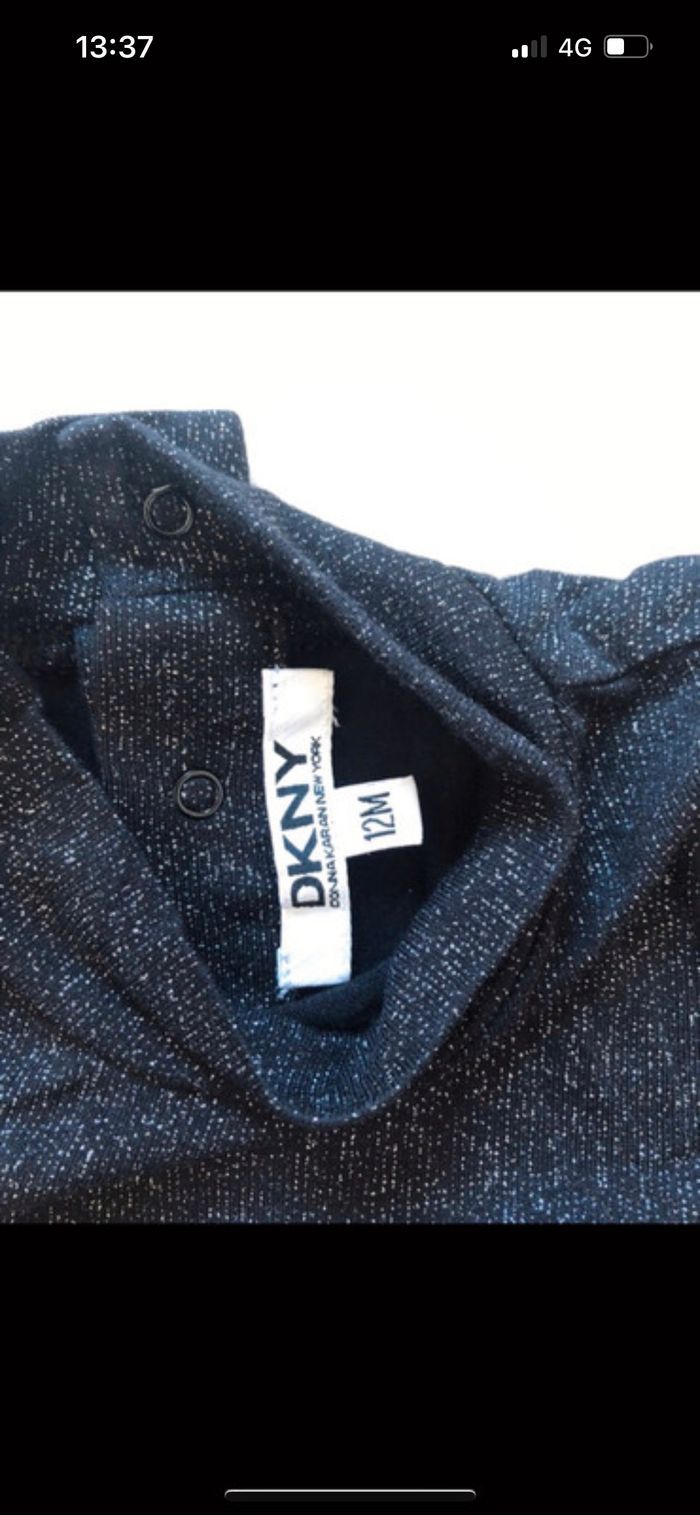 Tee shirt dkny noir paillette - photo numéro 3