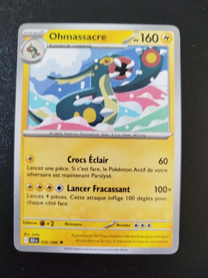 Carte pokémon officielle à l'unité foudre noire - photo numéro 3