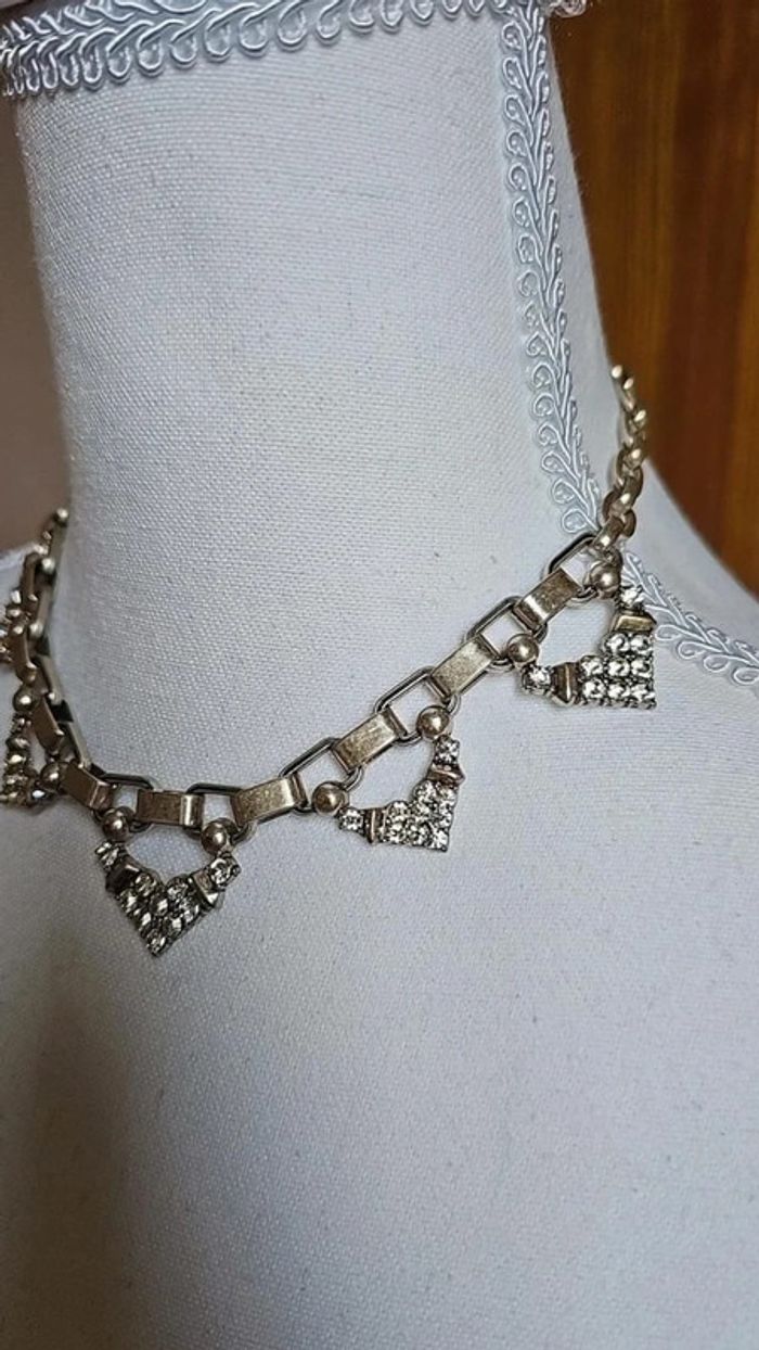 Collier ras de cou strass chocker - photo numéro 2