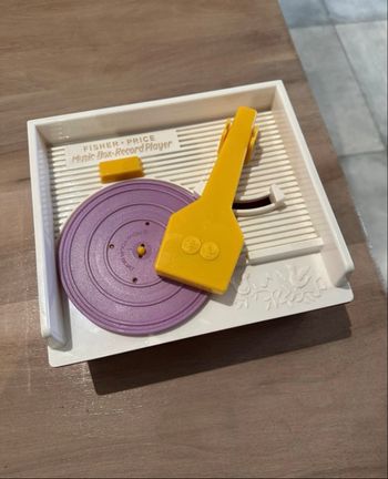 Tourne disque jouet effet vintage Fischer price music box record player