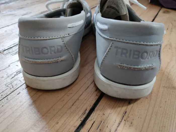 Chaussures bateau grises Tribord. Taille 40 - photo numéro 2