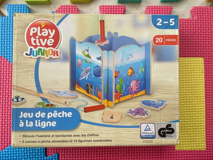 Jeu en bois de pêche aimanté. - photo numéro 6