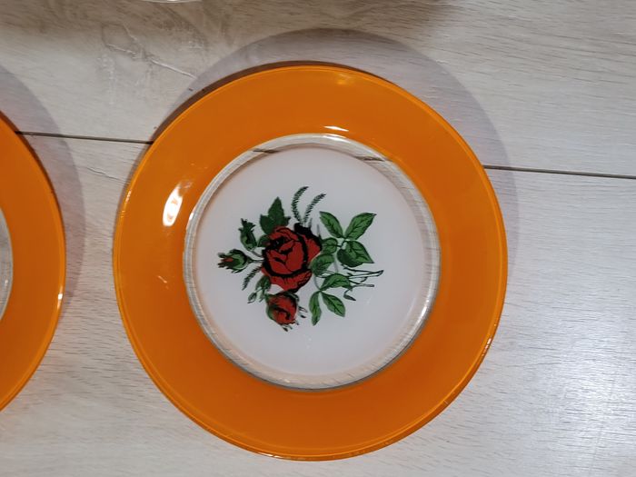 3 assiettes à dessert Duralex couleur - vintage - photo numéro 2