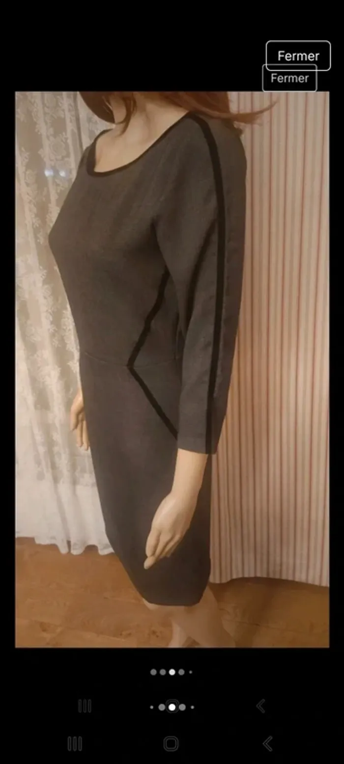 Magnifique Robe gris/noir Armani Exchange t S - photo numéro 5