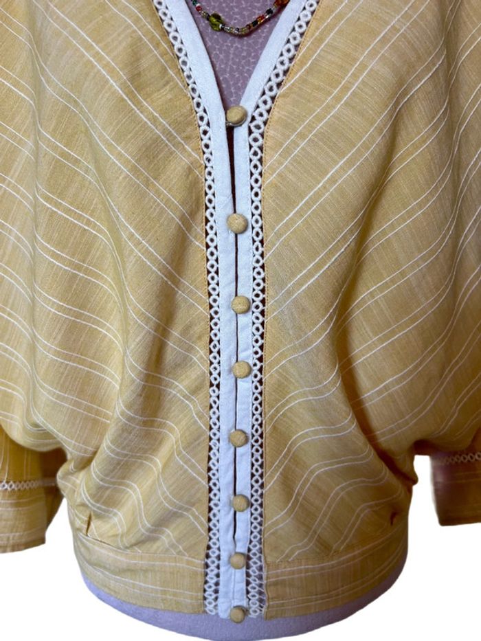 💛🌿Blouse bohème chic jaune pastel Lovestitch Made in India Pastel Boho Blouse🌿💛 - photo numéro 3