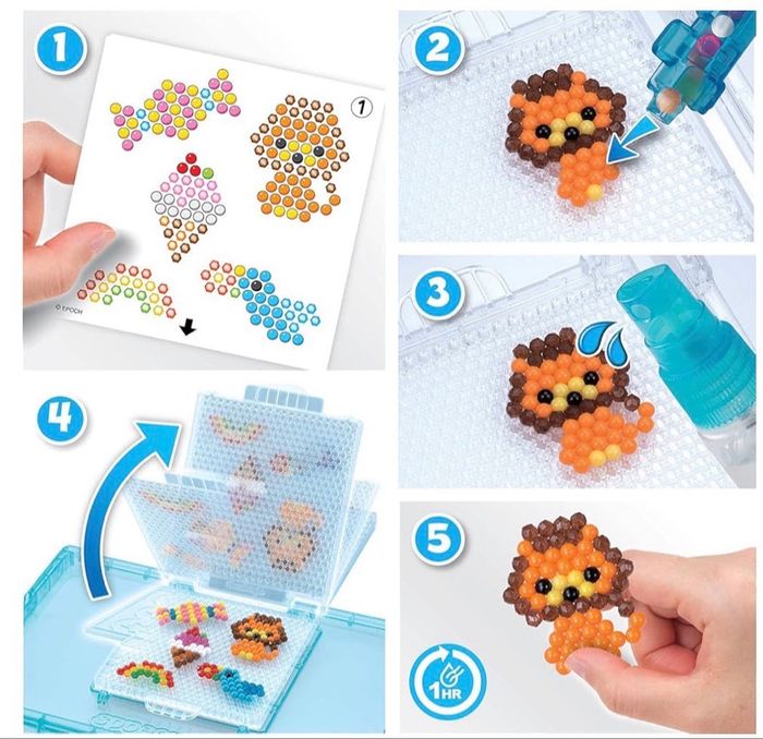 Coffret Initiation Aquabeads avec perles qui collent à l’eau - photo numéro 7