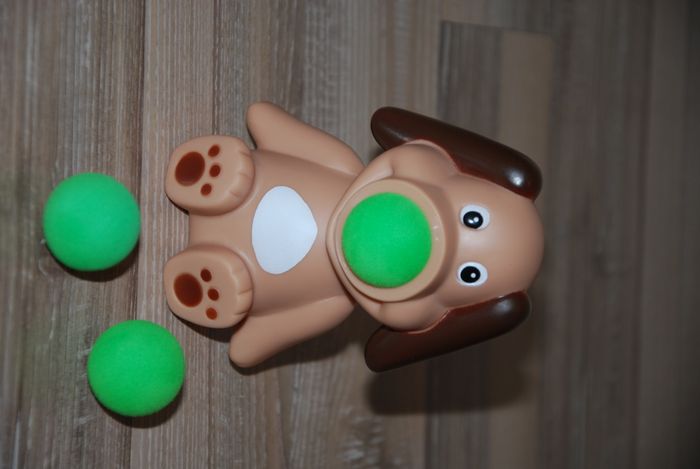 jouet de bain enfant tire balle animaux