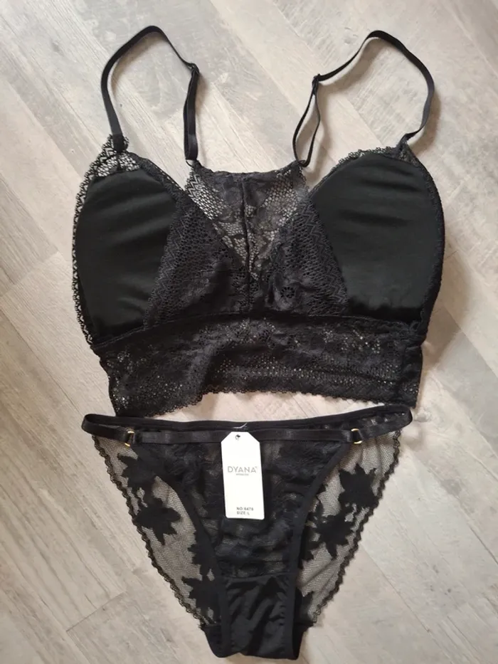 Ensemble lingerie 2pces noire - photo numéro 3