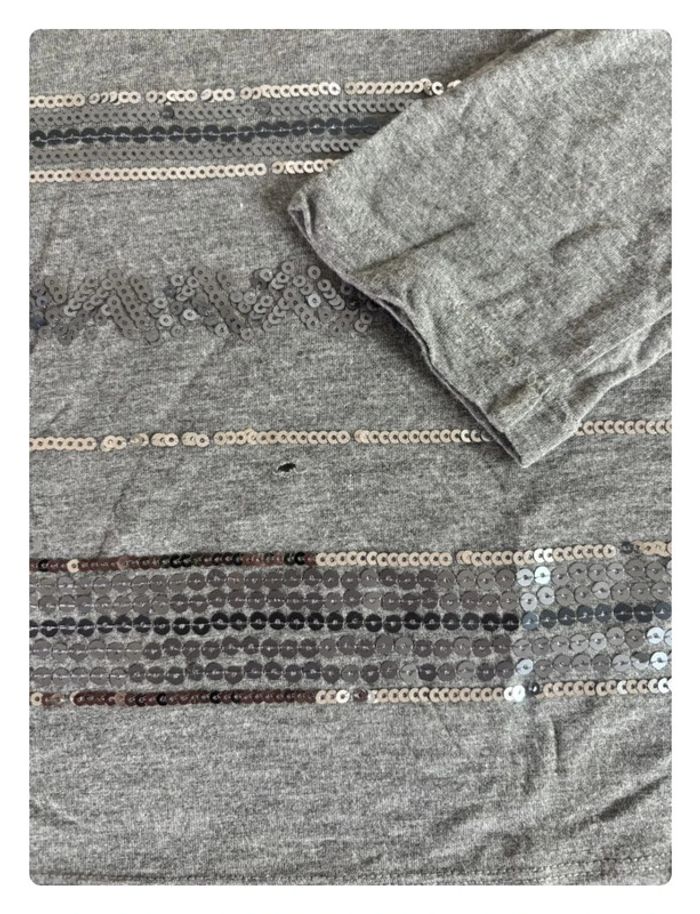 T-shirt manche longue Burton taille Xl/XXL gris - photo numéro 7