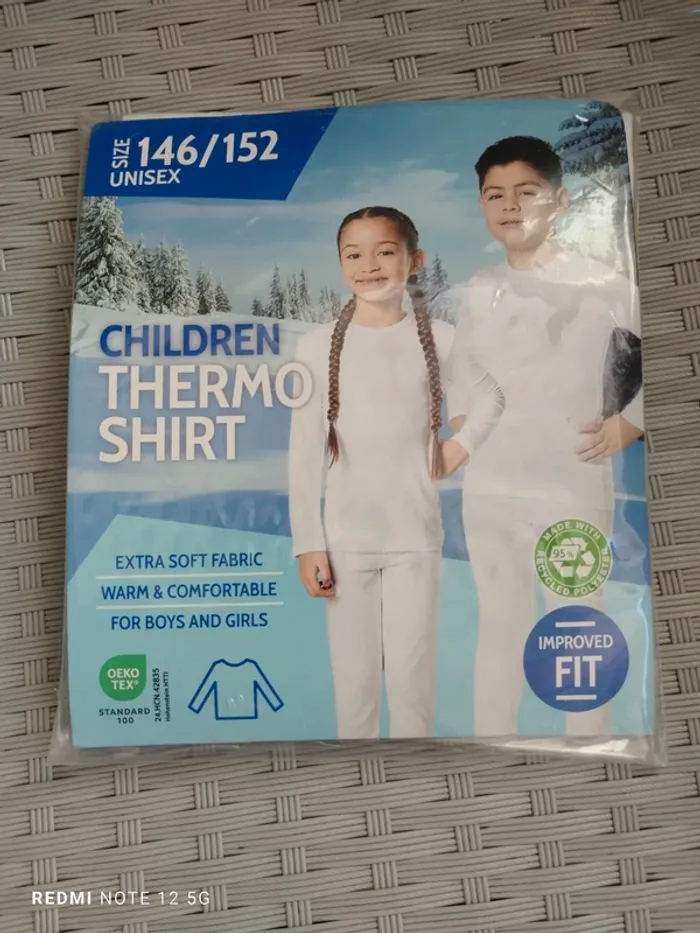 Maillot thermique unisexe taille 146/152 cm