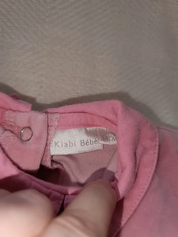 đ jolie pyjama rose avec col taille 1 mois Kiabi đ - photo numĂ©ro 3