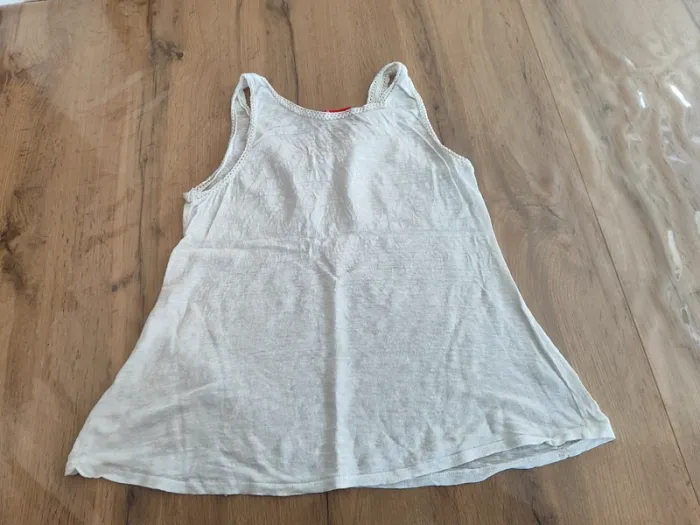 Débardeur Blanc Tissaia Taille 38 Parfait pour l'été - photo numéro 3