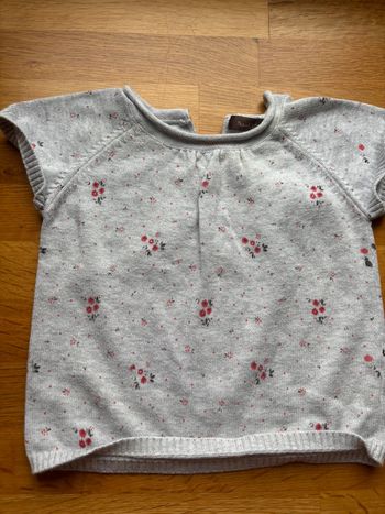 T-shirt maille Bout’chou 6 mois fille