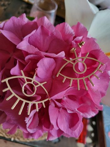 Boucle œil acier inoxydable gold