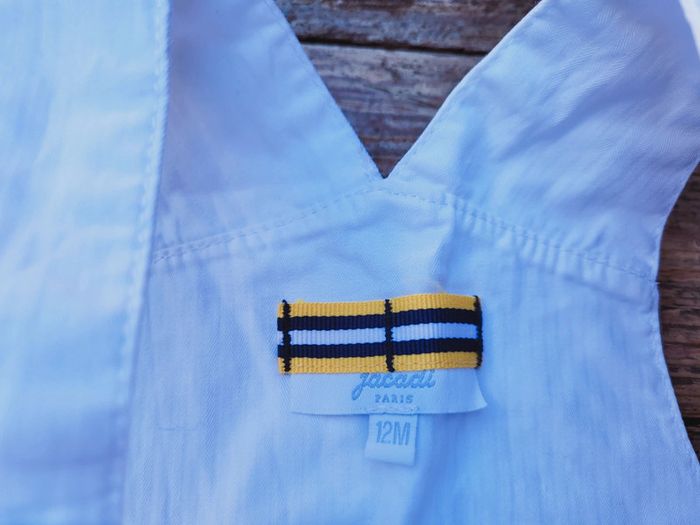 Superbe salopette short blanche Jacadi 12 mois (1an) - photo numéro 4