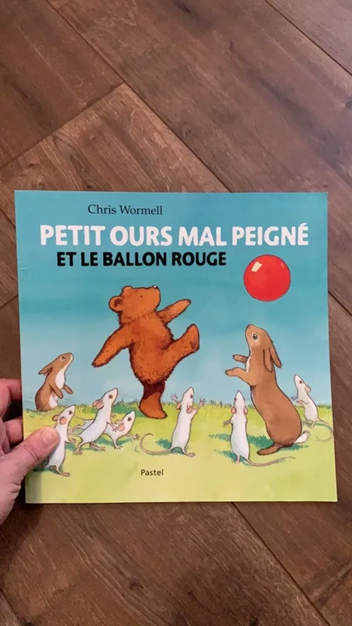 Livre le petit ours mal peigné et le ballon rouge
