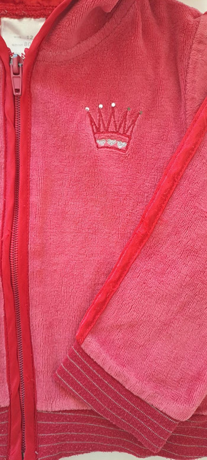 Veste zippée à capuche 12 mois - photo numéro 3