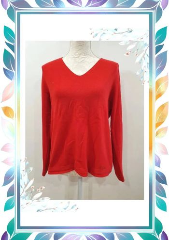 Pull rouge taille 4 XL 42 vintage