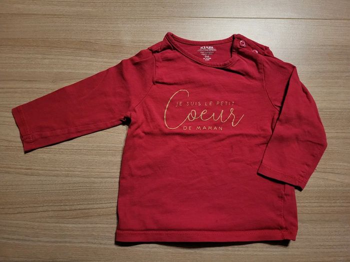 Maillot manche longue taille 9 mois (69/72 cm)