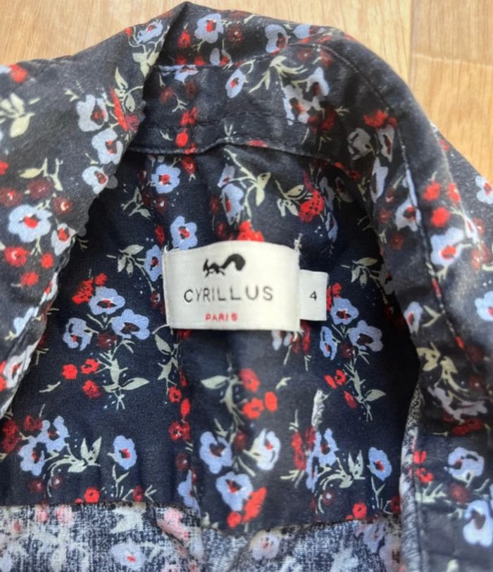 Chemise fleurie cyrillus 4 ans - photo numéro 2