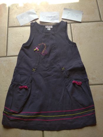 Robe dans manche Fille 4 ans Cœur Orchestra Pomme Framboise