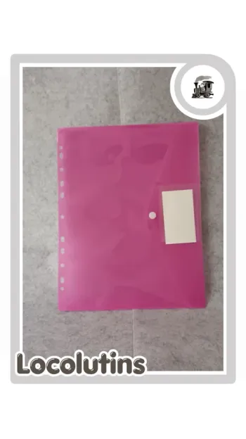 🚂 Pochette A4 perforée avec soufflet ▪ rangement activités et petits objets