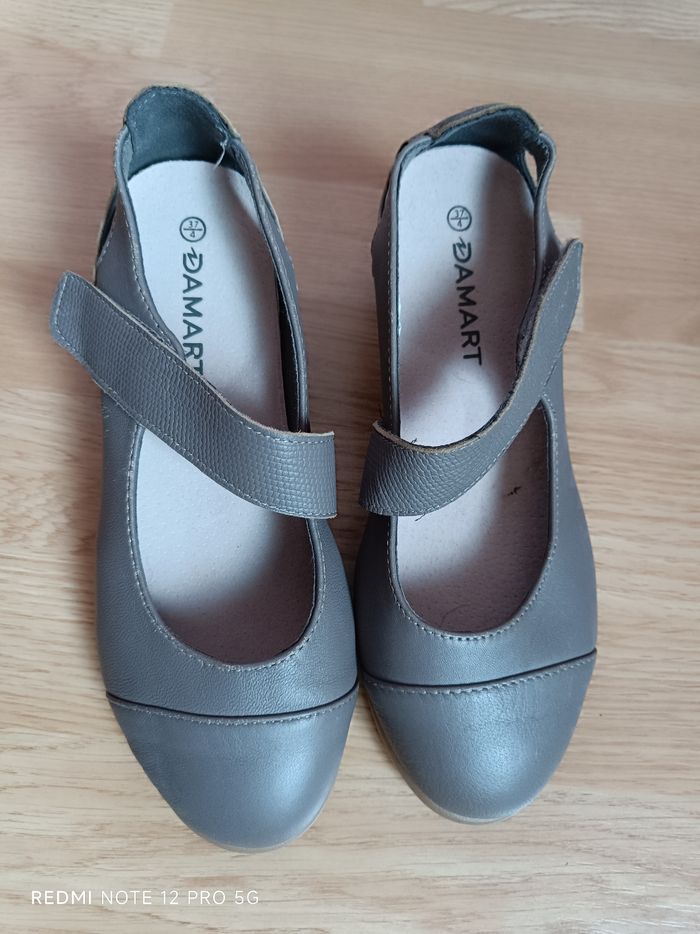 Ballerines beige/grise Damart p.37 neuves - photo numéro 3