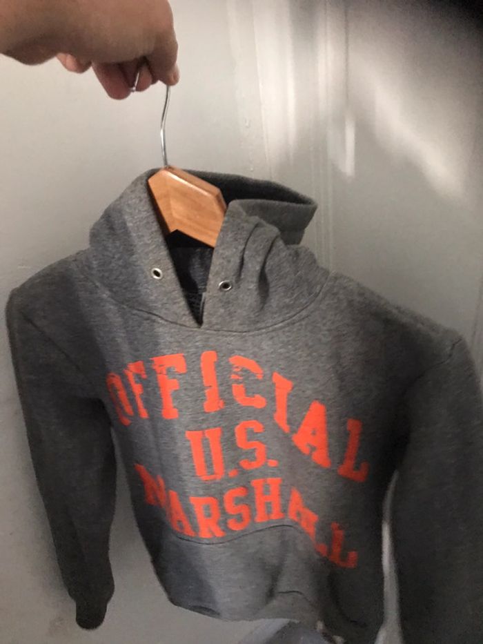 Sweat à capuche marque Us Marshall taille S - photo numéro 15