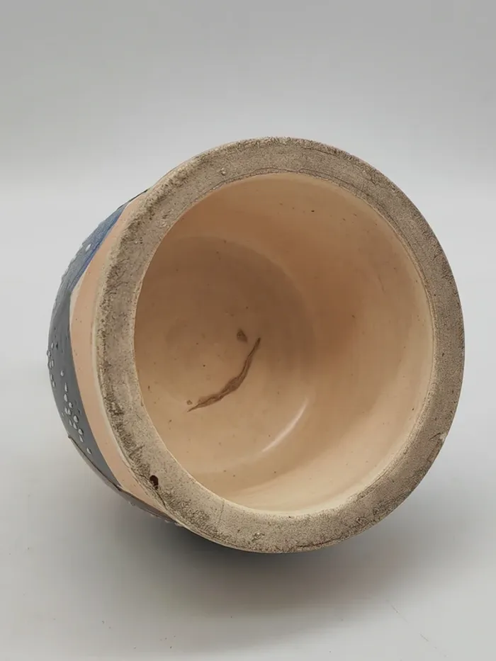 Couvercle Ancien en Céramique Polychrome - photo numéro 4